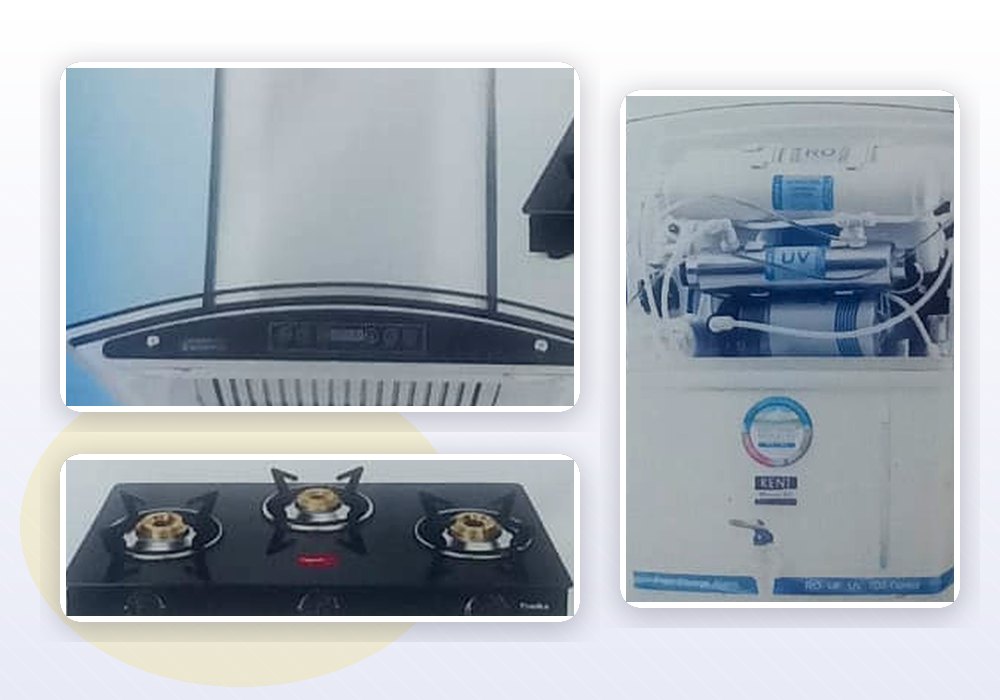 New chimney, RO purifier and gas stove sales with spare parts in Lucknow